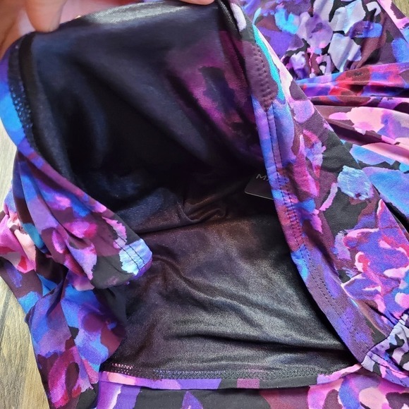 Magicsuit Divine April Tankini Swim Floral Adjustable Ruched Halter Top NEW - Picture 5 of 12